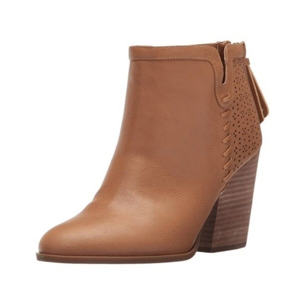 Tommy Hilfiger Womens Lyra2 Closed Toe Ankle Fashion Boots, Tan, Size 10